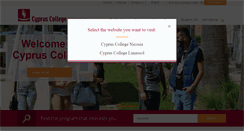 Desktop Screenshot of cycollege.ac.cy